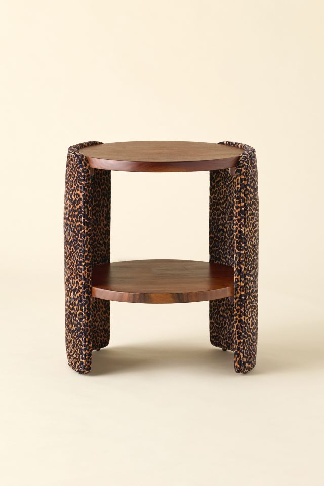 Jane Round Upholstered Storage Nightstand #1