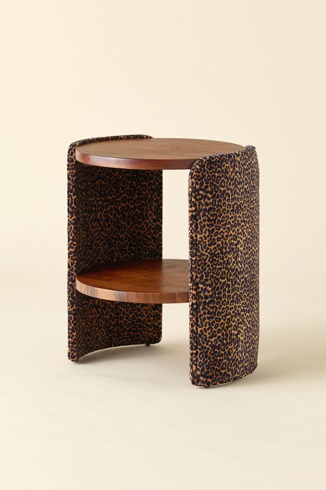 Jane Round Upholstered Storage Nightstand #2