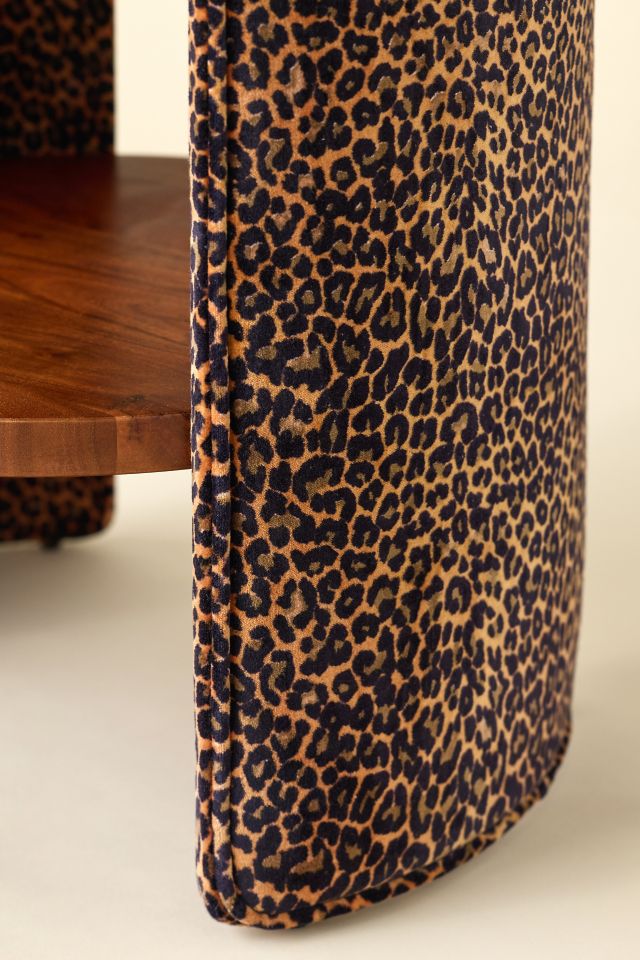 Jane Round Upholstered Storage Nightstand #4