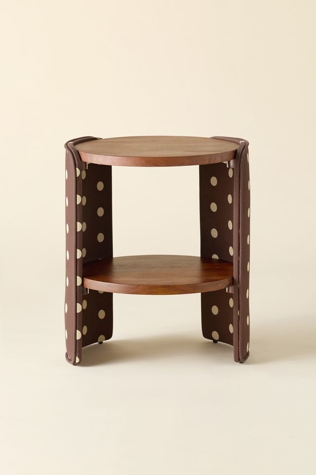 Jane Round Upholstered Storage Nightstand #1