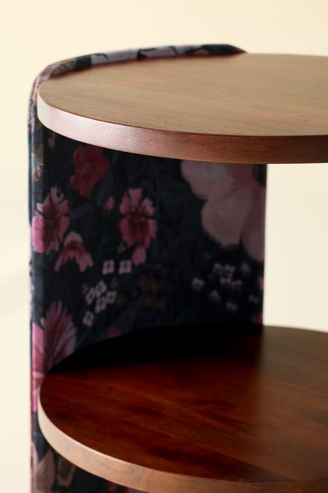 Jane Round Upholstered Storage Nightstand #2