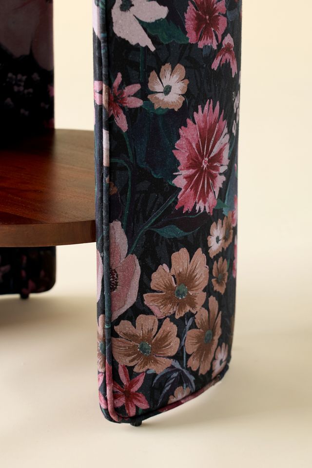 Jane Round Upholstered Storage Nightstand #3
