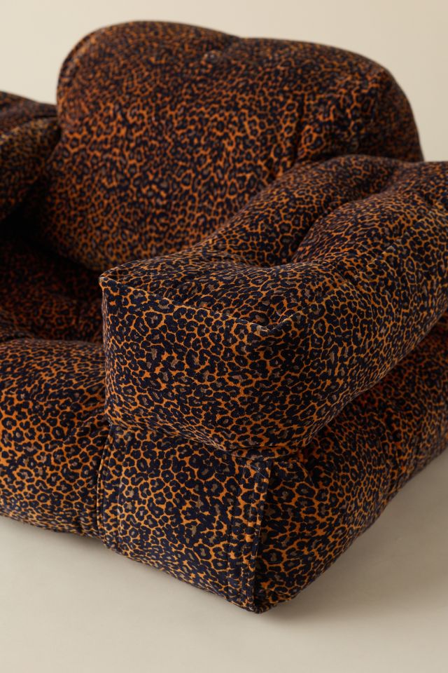 Lira Convertible Velvet Lounge Chair #4