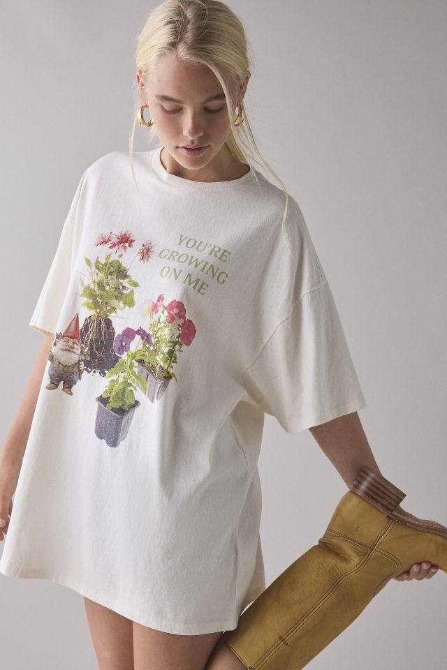 Growing On Me Garden Graphic T-Shirt Dress