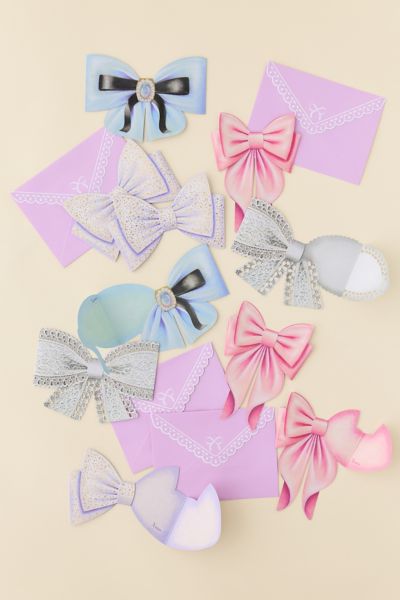 Bow Shaped Greeting Card Set