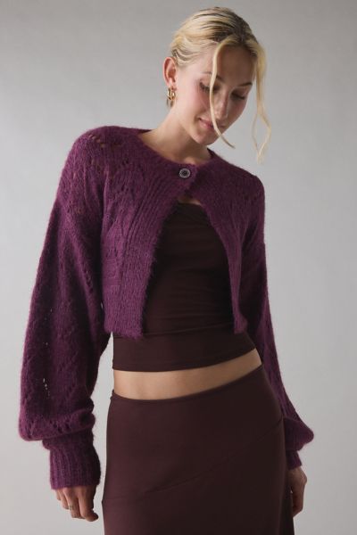 トップス andwang Puff sleeve cardigan DÔEN Anisa Alpaca-Wool Puff-Sleeve Cardigan | Saks Fifth Avenue