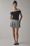 UO Fia Mesh Off-The-Shoulder Crop Top
