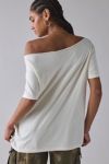 DAY Rock Band Graphic Off-The-Shoulder Oversized Tee