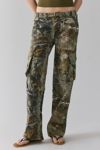 Vintage By UO Tree Camo Pink Waistband Cargo Pant