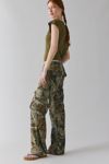 Vintage By UO Tree Camo Pink Waistband Cargo Pant