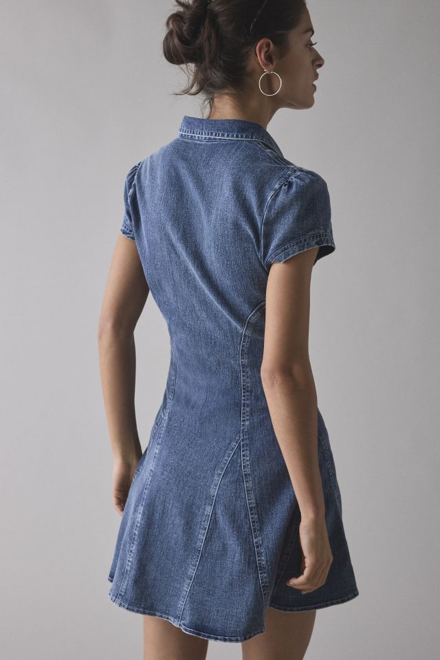 BDG For Keeps Seamed Button Front Denim Mini Dress #4