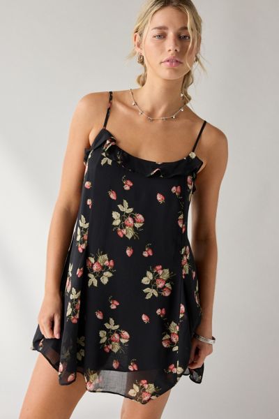 Kimchi Blue Noa Bow Applique Babydoll Mini Dress | Urban