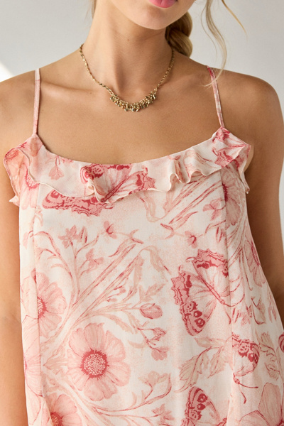 Kimchi Blue Swing Time Ruffle Babydoll Mini Dress