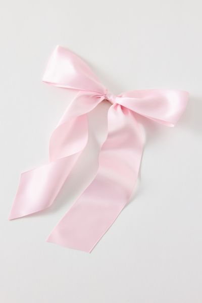 Drapey Satin Hair Bow Barrette