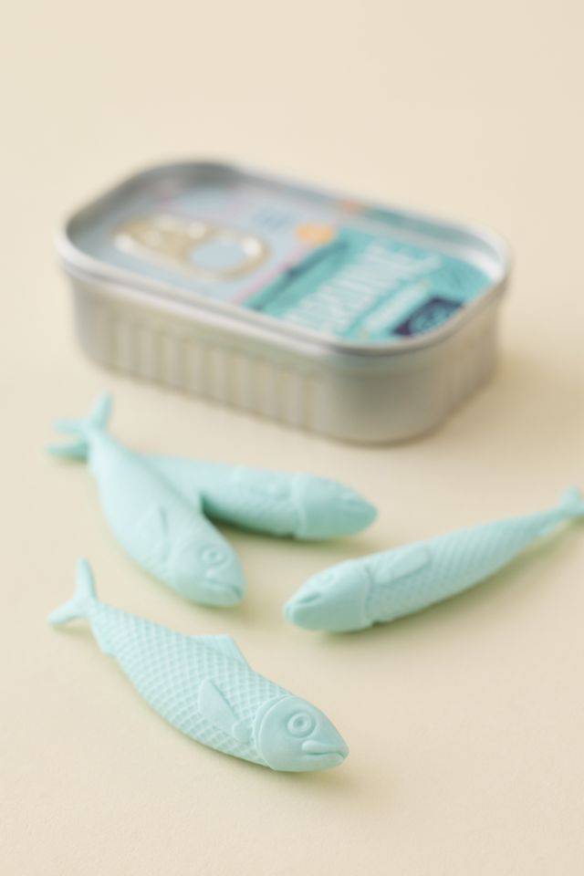 Fred & Friends Sardine Shaped Eraser Set #1