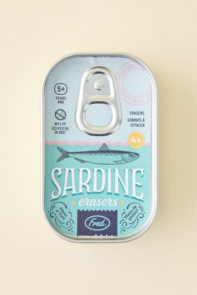 Fred & Friends Sardine Shaped Eraser Set