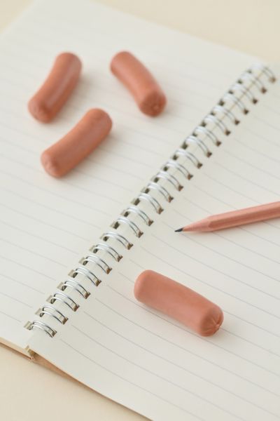 Fred & Friends Uncanny Cocktail Wieners Shaped Eraser Set