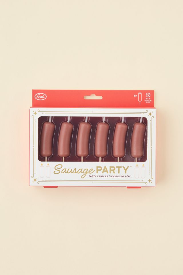 Fred & Friends Sausage Hot Dog Party Candle Set #1