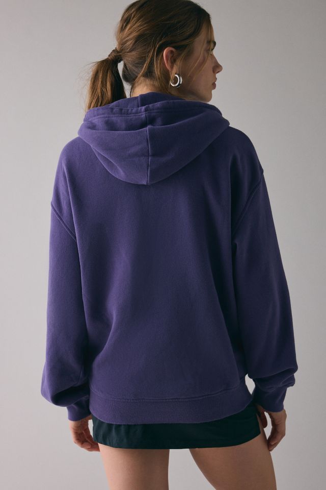 BDG Dusty Bleached Flower Graphic Oversized Zip-Up Hoodie Sweatshirt #3