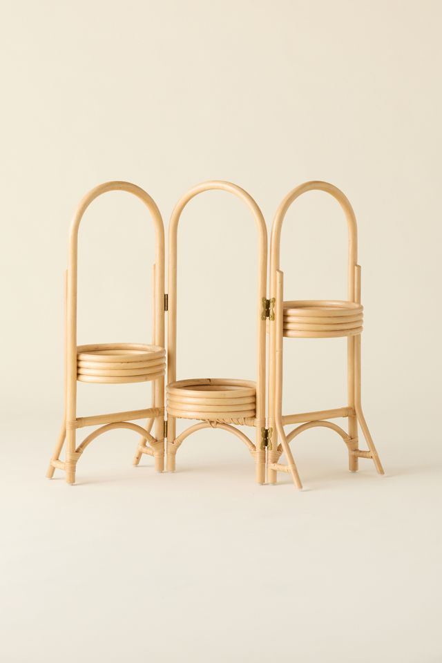 Rattan Tiered Plant Stand