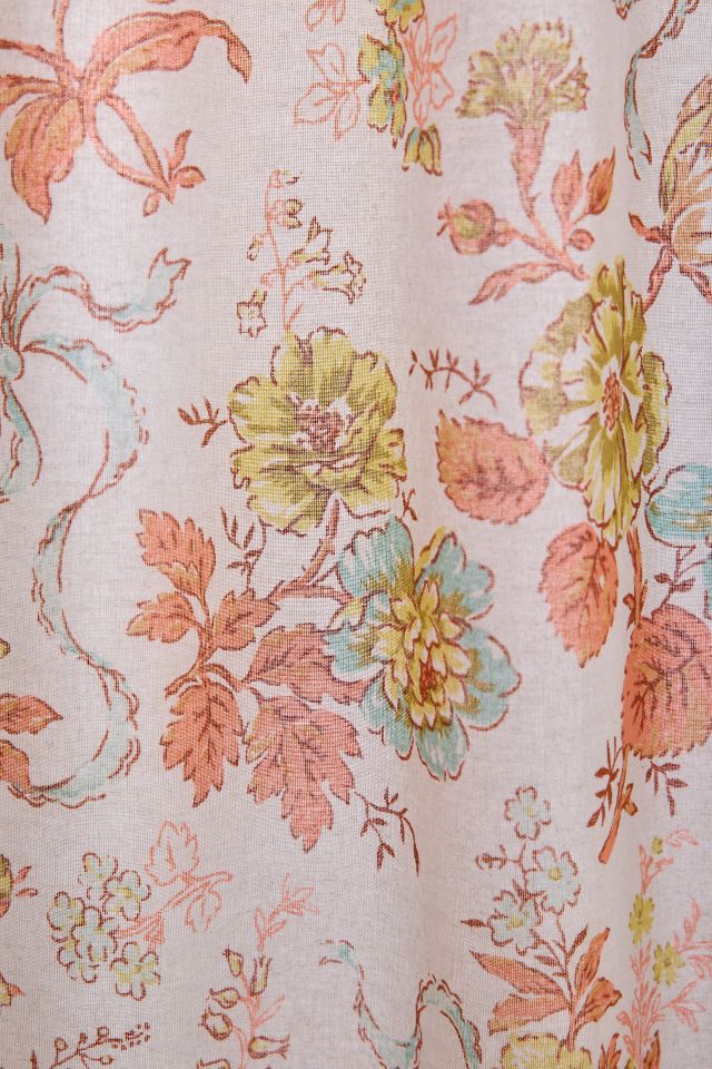 Catlyn Floral Patterned Shower Curtain #1