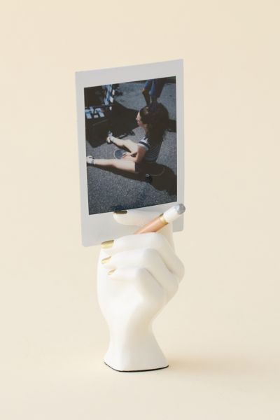 Urban Outfitters Uo Hand Resin Photo Stand In White At  In Multi