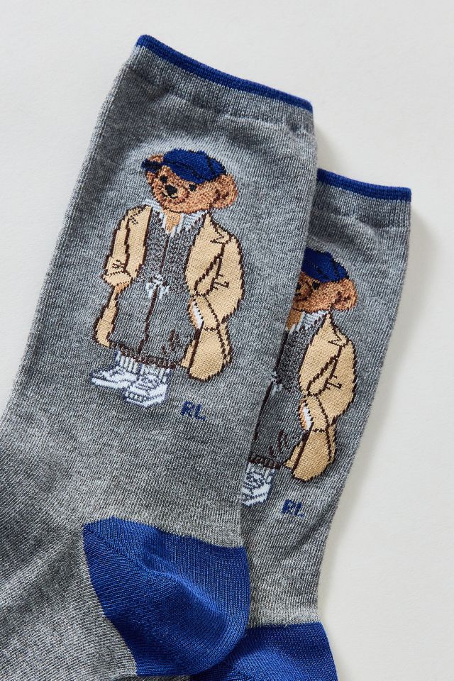 Polo Ralph Lauren Fall Bear Cotton Blend Crew Sock #1