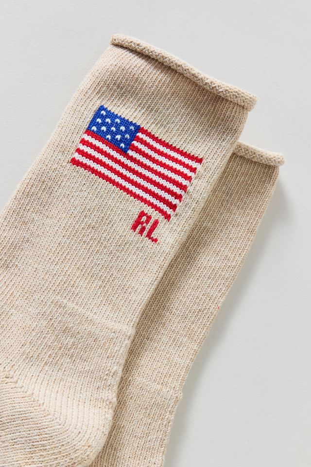 Polo Ralph Lauren Roll Top Flag Crew Sock #1