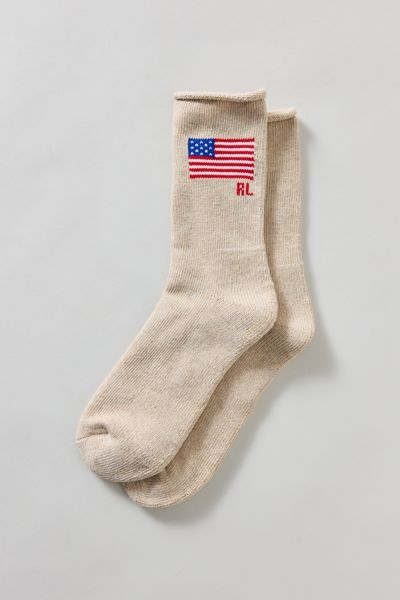 Polo Ralph Lauren Roll Top Flag Crew Sock