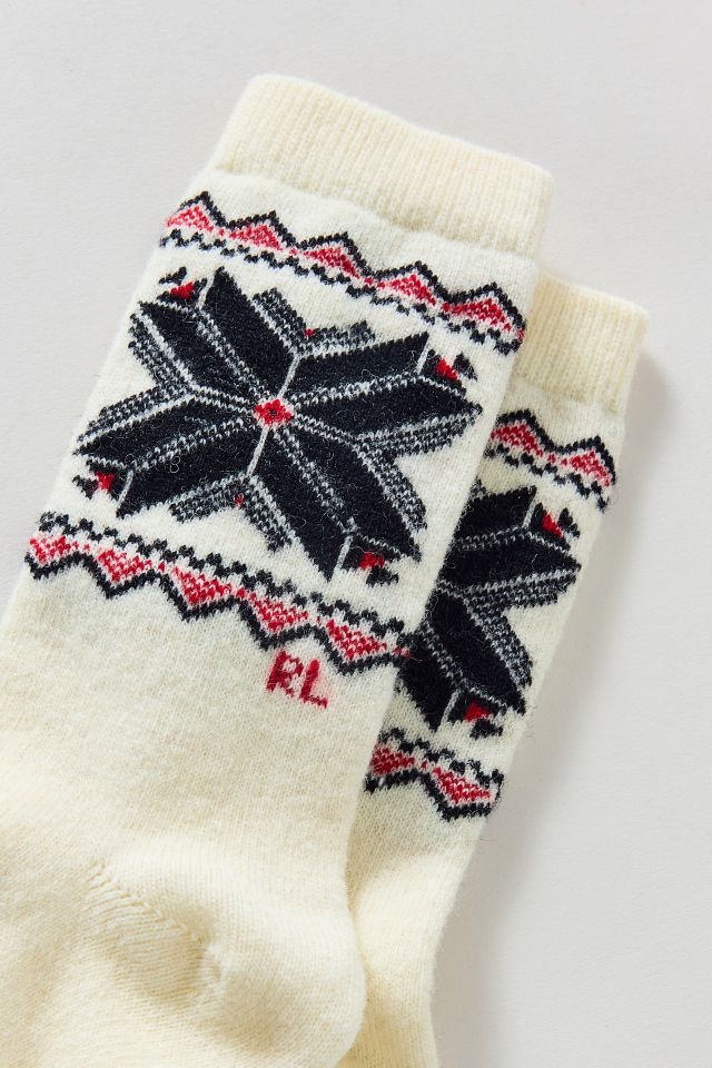 Polo Ralph Lauren Snowflake Border Crew Sock #1
