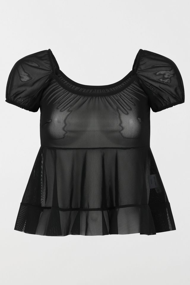 Gigi LA Sabrina Mesh Top #3