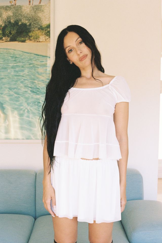 Gigi LA Sabrina Mesh Top #1
