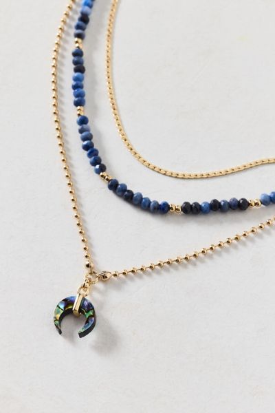 Trio Beaded Layered Necklace