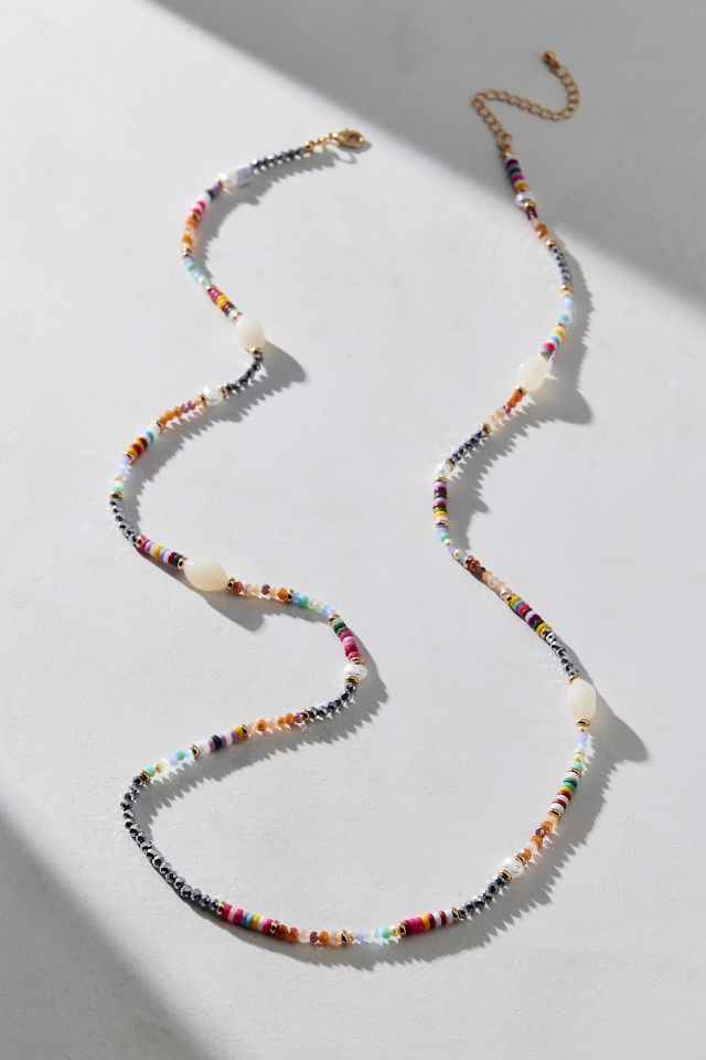 Boho Long Beaded Necklace #1