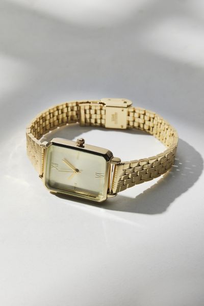 Mother Of Pearl Metal Rectangle Watch