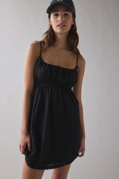 Robe Mini Babydoll ReMADE By UO Fabriquée à LA en Lin EcoVero™