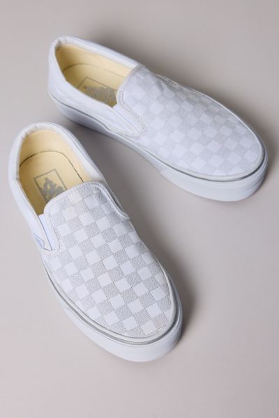 Vans Women's Checkerboard Classic Slip-On Platform Sneaker