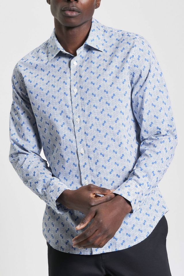 Ben Sherman Linear Print Button Down Shirt #2