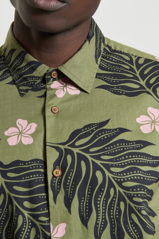 Ben Sherman Botanical Print Button Down Shirt #1
