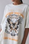 Janis Joplin Butterfly Graphic Cotton T-Shirt Dress