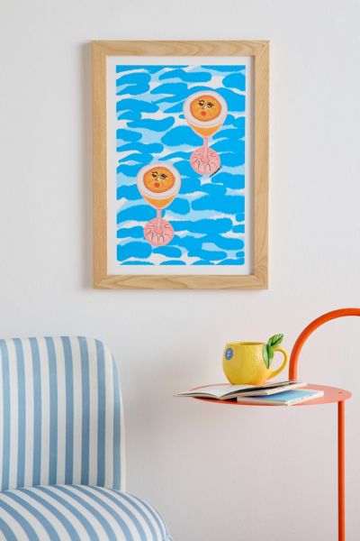 theebouffants Cocktails au bord de la piscine Impression d'art
