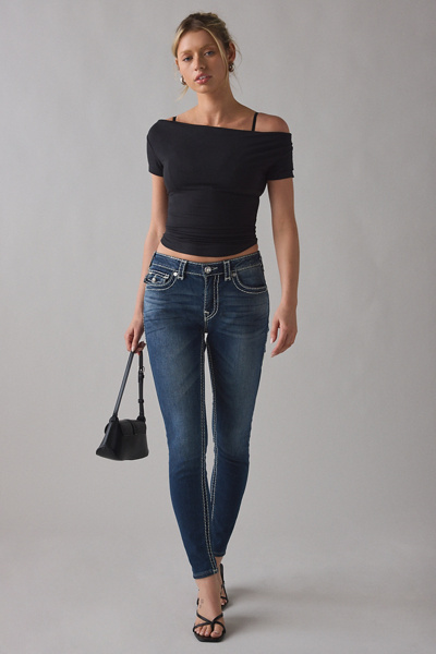 True Religion Jennie Super T Flap Mid-Rise Skinny Jeans | Urban