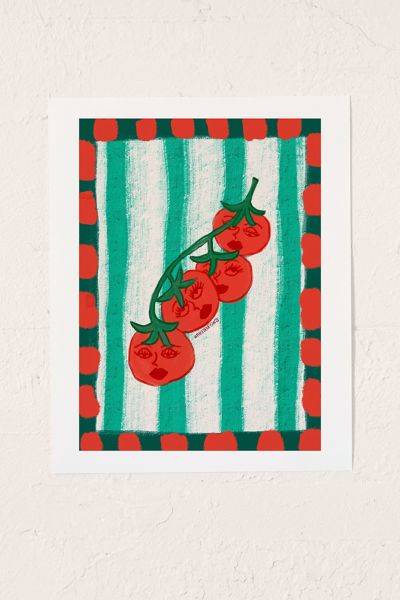 Urban Outfitters Theebouffants Moody Tomatoes Art Print At
