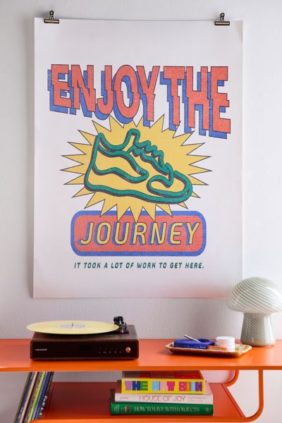 Urban Outfitters Refined Collective Enjoy The Journey Art Print At