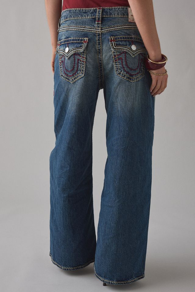 True Religion Jessie Petal Bloom Super T Flap Mid-Rise Baggy Jeans #4