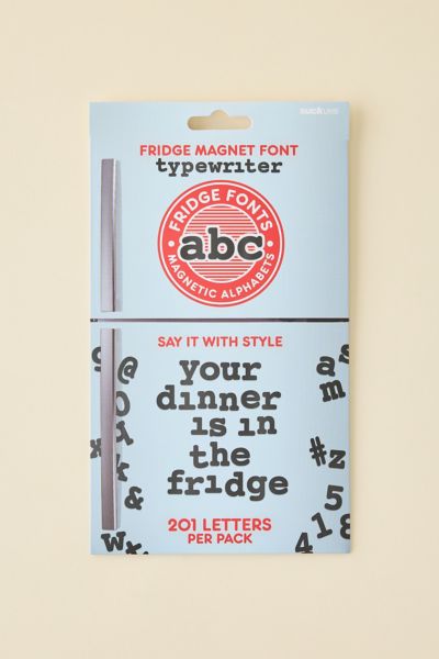 Fridge Font Magnet Set