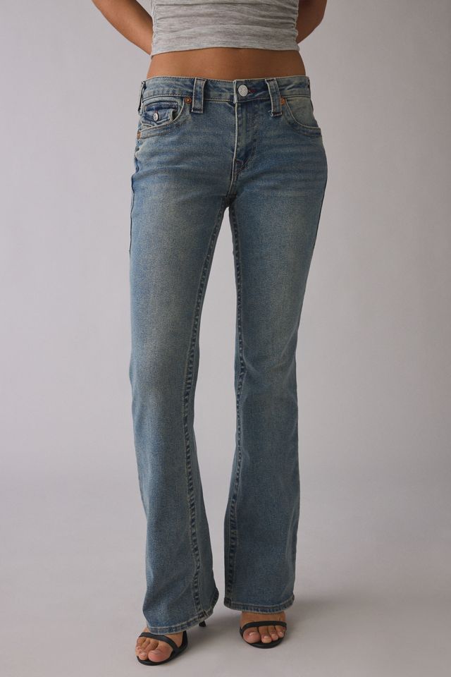 Jeans bootcut à taille basse avec rabat Becca Ice Veil de True Religion #1