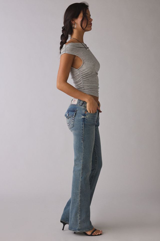 Jeans bootcut à taille basse avec rabat Becca Ice Veil de True Religion #3