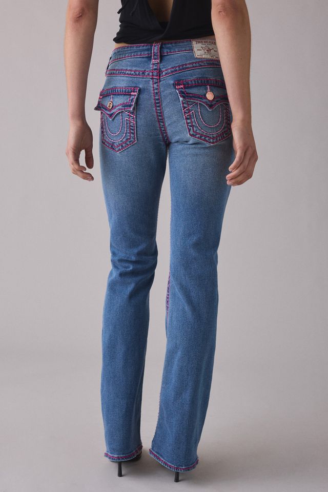 True Religion Becca Crystal Flash Super T Mid-Rise Bootcut Jeans #1