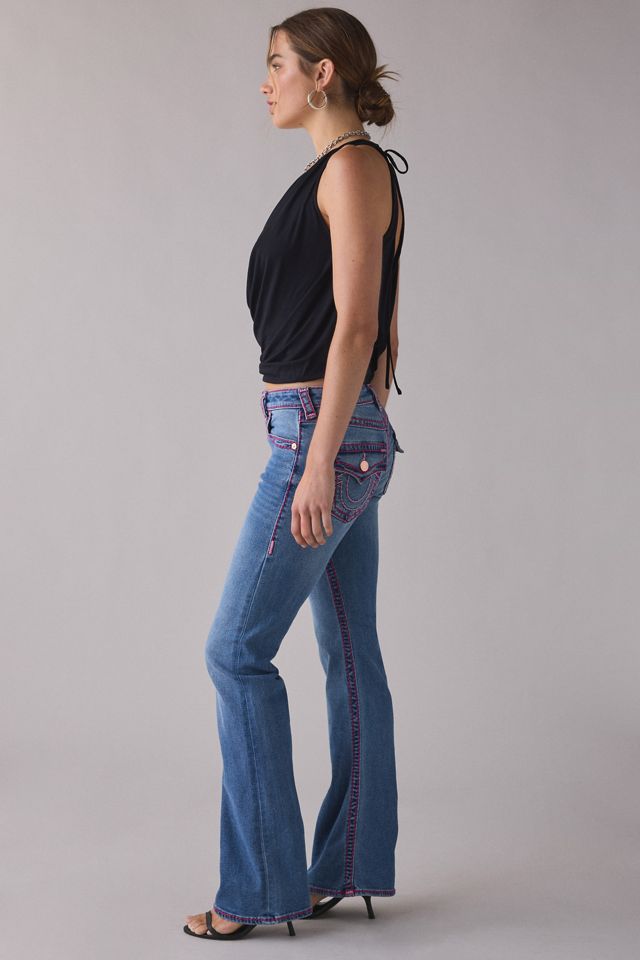 True Religion Becca Crystal Flash Super T Mid-Rise Bootcut Jeans #2
